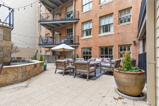 view of patio / terrace with outdoor lounge area