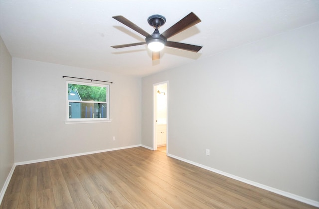 416 Rolling Hills Dr, Aledo, TX 76008 - spare room with light wood-style flooring, baseboards, and ceiling fan