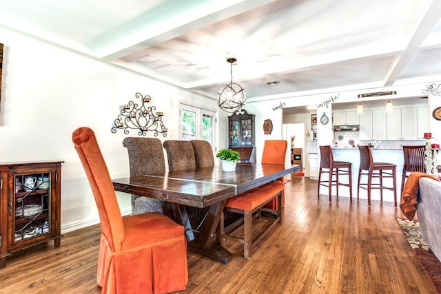 717 Cliffside Dr, Richardson, TX 75080 - dining area with wood finished floors