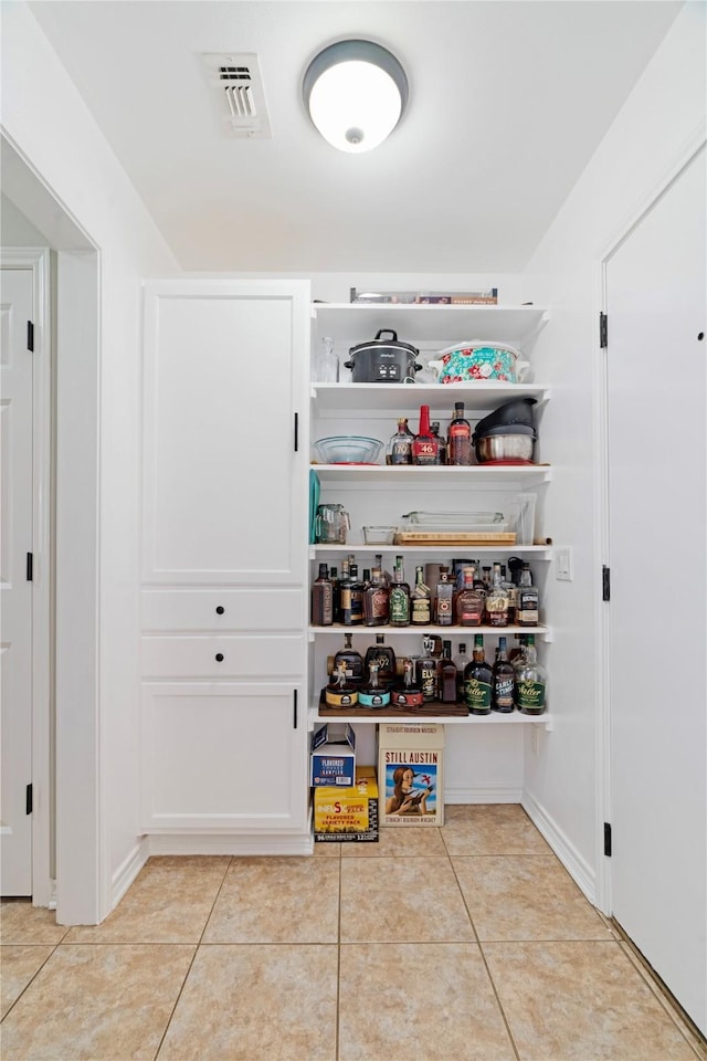 storage area featuring visible vents