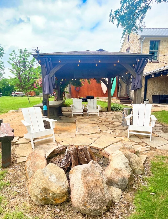 view of patio