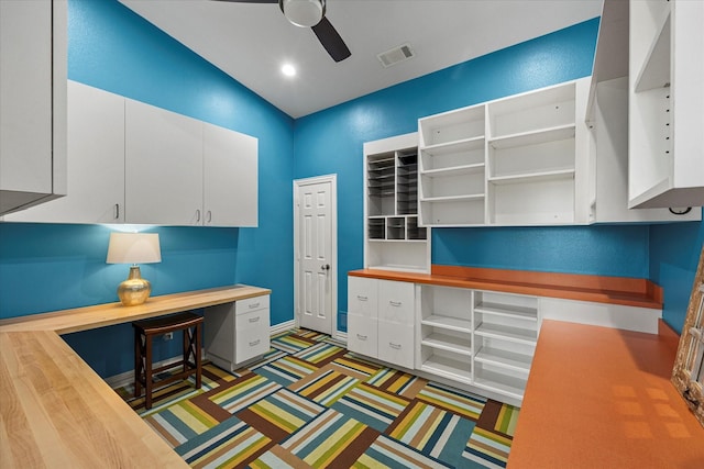 992 Anna Cade Rd, Rockwall, TX 75087 - unfurnished office featuring built in study area and a ceiling fan