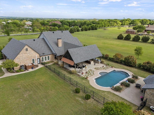 992 Anna Cade Rd, Rockwall, TX 75087 - aerial view of property and surrounding area with a pool area
