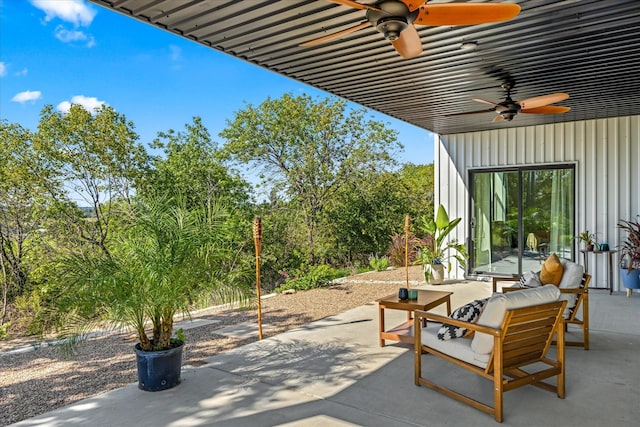 195 Lookout Pt, Stephenville, TX 76401 - view of patio / terrace with a ceiling fan