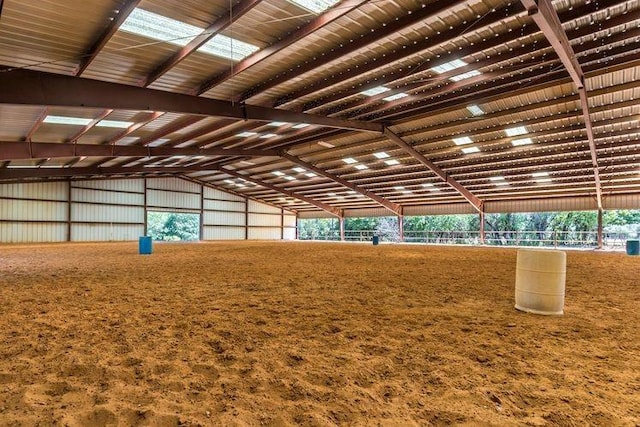 195 Lookout Pt, Stephenville, TX 76401 - view of indoor horse riding arena