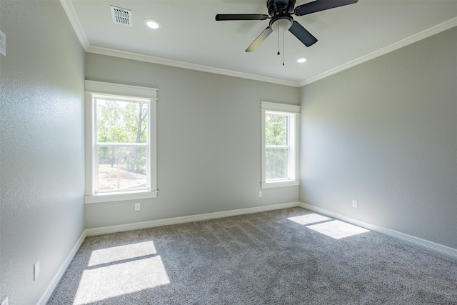 14835 Fallow Ln, Tyler, TX 75706 - unfurnished room with baseboards, carpet flooring, and ornamental molding