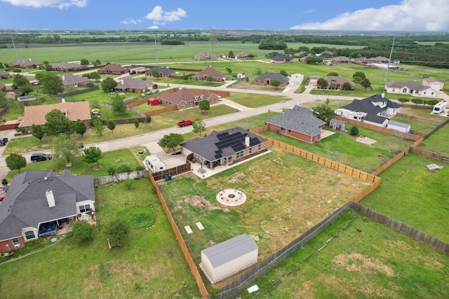 bird's eye view featuring a residential view