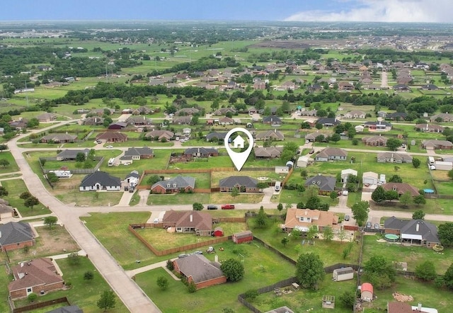 aerial view featuring a residential view