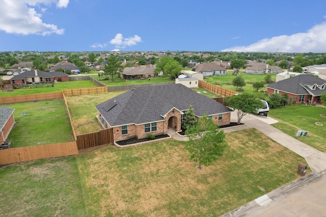 drone / aerial view featuring a residential view