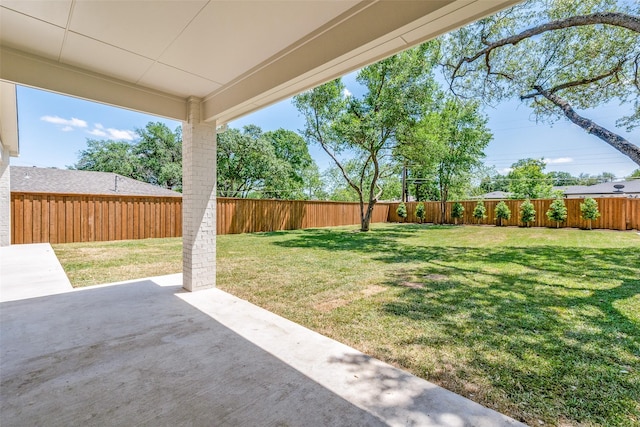 7206 Northaven Rd, Dallas, TX 75230 - view of yard with a fenced backyard and a patio area