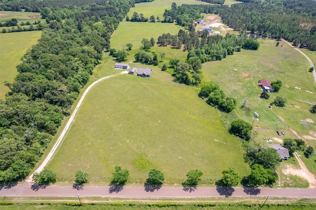 13043 W County Road 4182, Henderson, TX 75654 - birds eye view of property featuring a rural view
