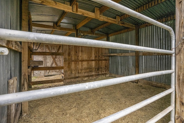 view of horse barn