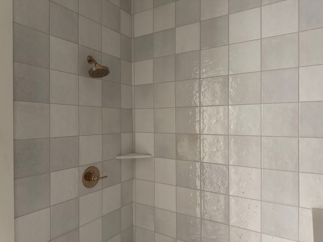 room details with a tile shower