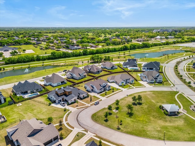 178 Dundee Ct, Argyle, TX 76226 - aerial view with a water view and a residential view