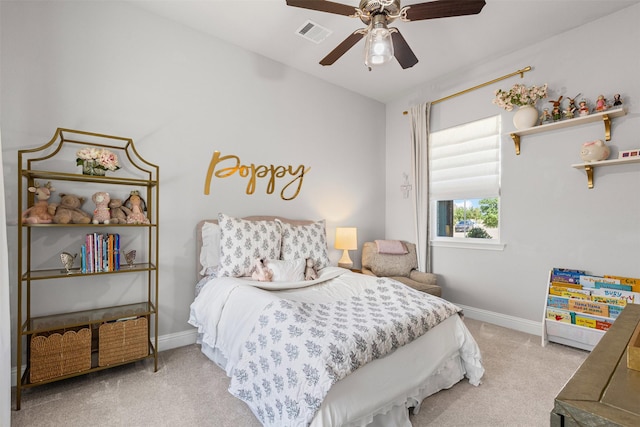 13645 Sweetwalk Pl, Fort Worth, TX 76008 - carpeted bedroom featuring baseboards and a ceiling fan