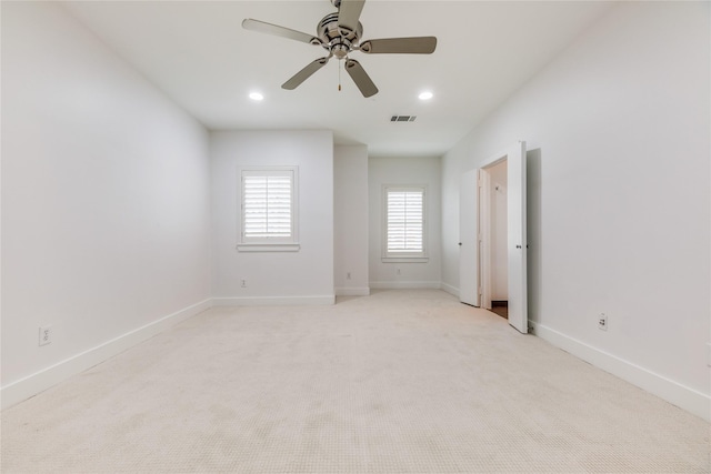 3907 Cole Ave Unit 5, Dallas, TX 75204 - unfurnished bedroom featuring recessed lighting, visible vents, baseboards, and light carpet