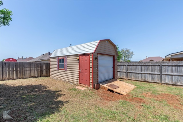 7018 Waterway Ln, Abilene, TX 79606 - view of shed with a fenced backyard