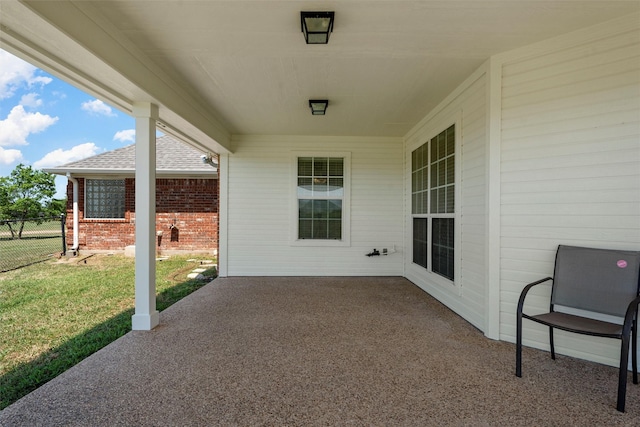 110 Bob White Cir, Lorena, TX 76655 - view of patio featuring fence