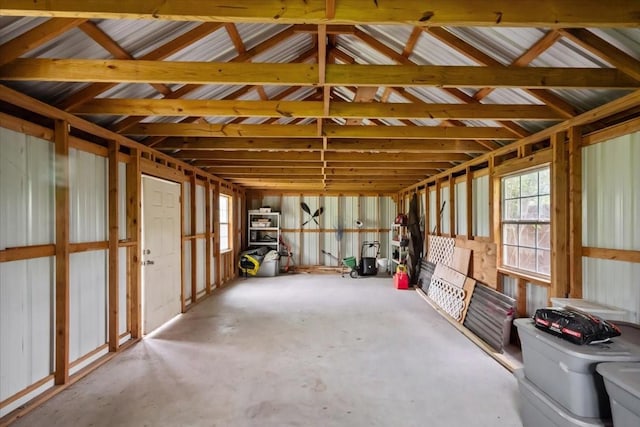 misc room featuring concrete floors