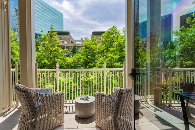 view of balcony