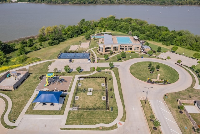 2061 Miramar Dr, Little Elm, TX 75068 - aerial view featuring a water view