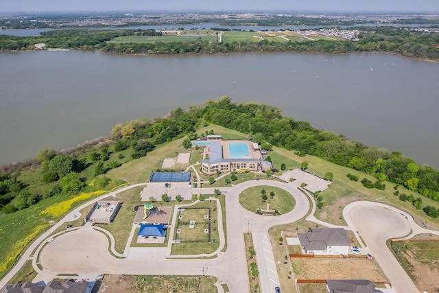 2061 Miramar Dr, Little Elm, TX 75068 - birds eye view of property featuring a water view