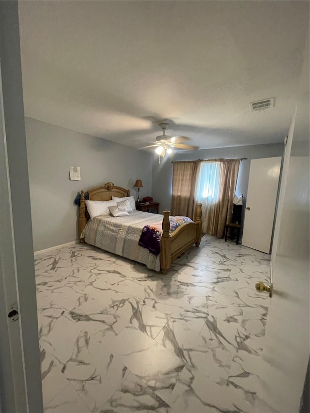 4514 Wyoming St, Dallas, TX 75211 - bedroom with light marble finish flooring and ceiling fan