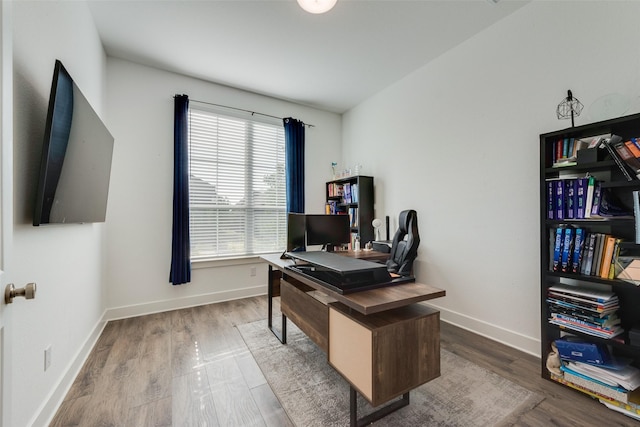 4600 Paintbrush Way, Aubrey, TX 76227 - office area with wood finished floors and baseboards