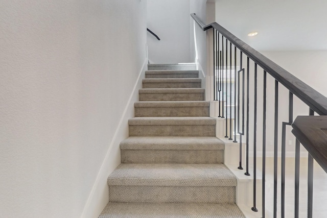 view of staircase
