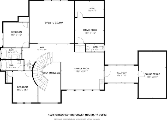 4120 Ridgecrest Dr, Flower Mound, TX 75022 - plan