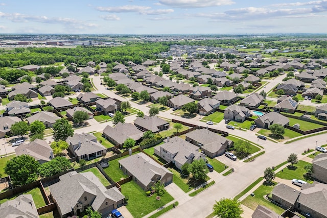 aerial view featuring a residential view