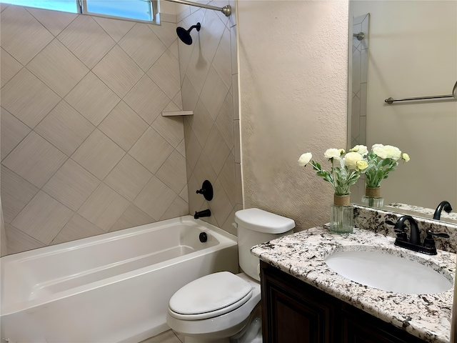 1005 Walford Dr, Forney, TX 75126 - full bathroom with toilet, vanity, and shower / bathtub combination