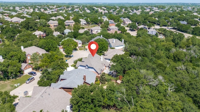 aerial perspective of suburban area