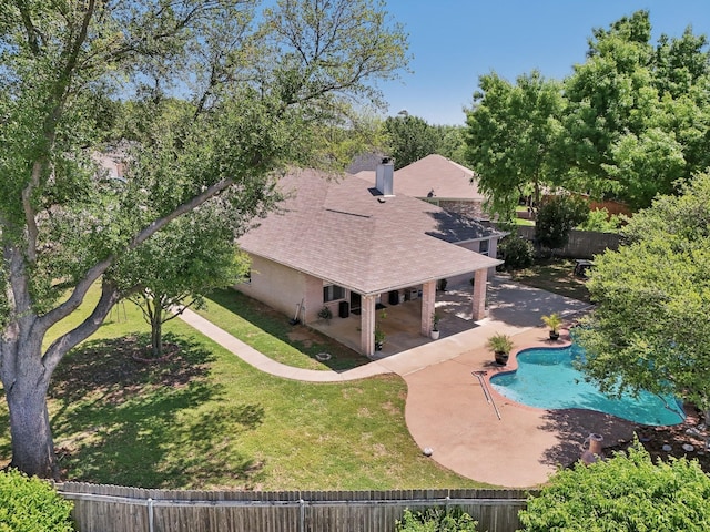 birds eye view of property