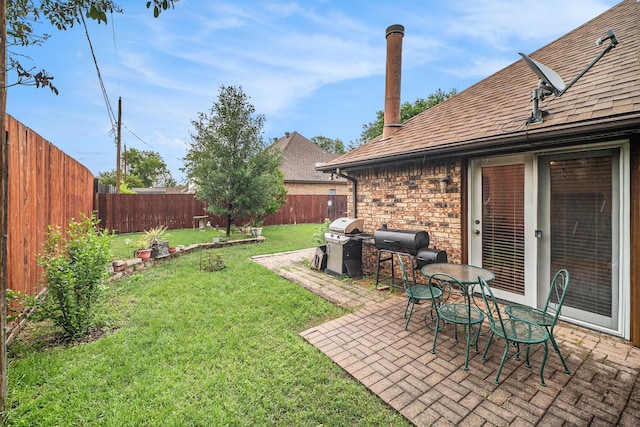 5625 Guadalajara Dr, North Richland Hills, TX 76180 - view of yard with a patio area