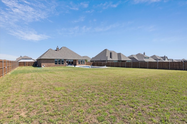12816 Rocky Top Rd, Godley, TX 76044 - view of yard with a fenced backyard and a fenced in pool