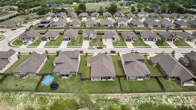 drone / aerial view featuring a residential view
