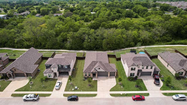 drone / aerial view featuring a residential view