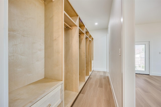 618 N Cliff, Dallas, TX 75203 - walk in closet with light wood-type flooring