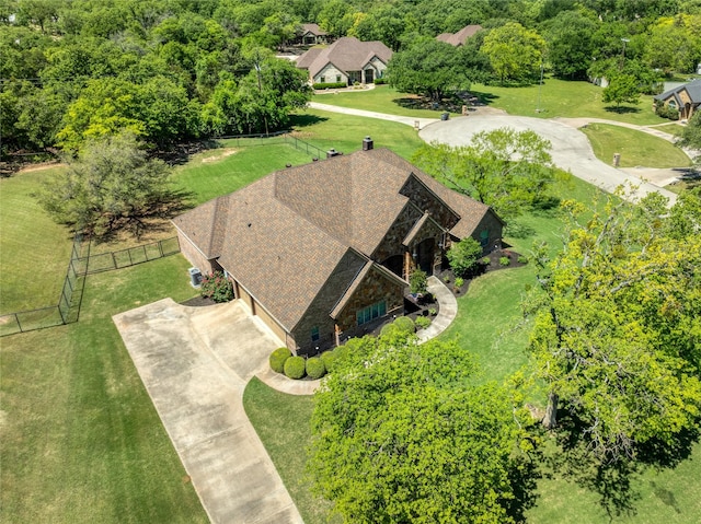 drone / aerial view