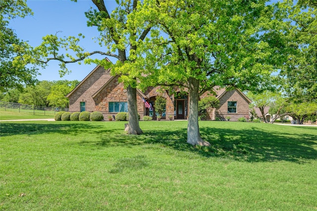 100 Meadow Arbor Dr, Weatherford, TX 76085 - view of property hidden behind natural elements with stone siding