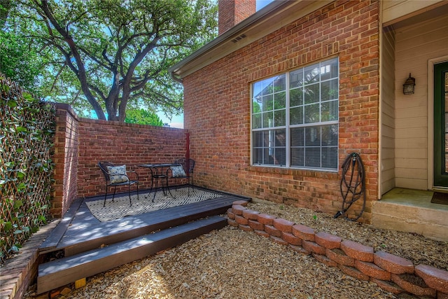 exterior space with fence