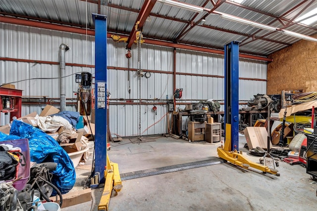 13122 Lipan Hwy, Lipan, TX 76462 - garage with metal wall
