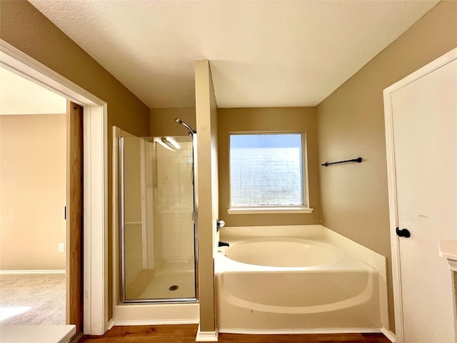 525 Reagan Ln, Burleson, TX 76028 - full bath with a shower stall and a garden tub