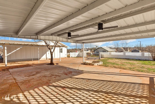 view of patio with fence
