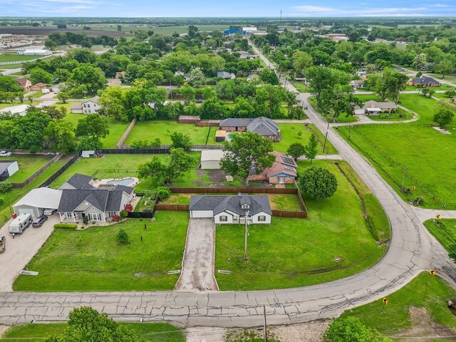 bird's eye view with a residential view