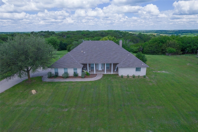 286 Stone Mountain Rd, Cresson, TX 76035 - ranch-style home with a front yard