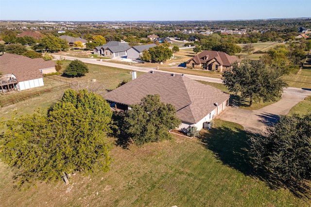 bird's eye view featuring a residential view