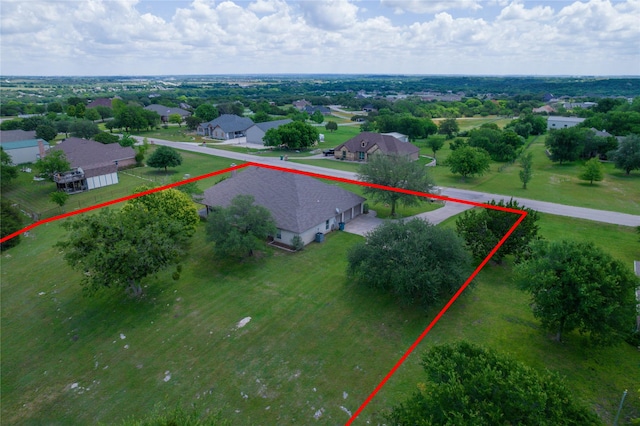 286 Stone Mountain Rd, Cresson, TX 76035 - aerial view of residential area with property parcel outlined