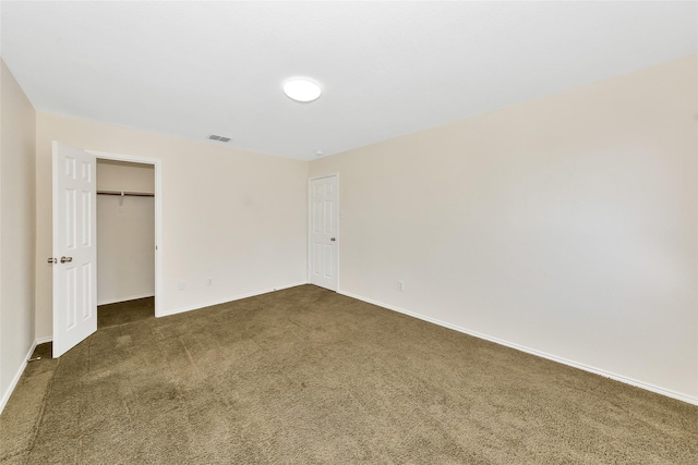 12109 Arbor Lake Rd, Rhome, TX 76078 - unfurnished bedroom with a closet, a spacious closet, baseboards, carpet flooring, and visible vents